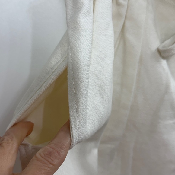 Free People White  High Rise Shorts Drawstring Oversized fit size Medium.NWT - Picture 4 of 8